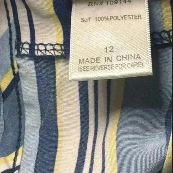 Lily Bleu - White/yellow/blues cold shoulder - romper - Girls size 12 - Picture 6 of 6